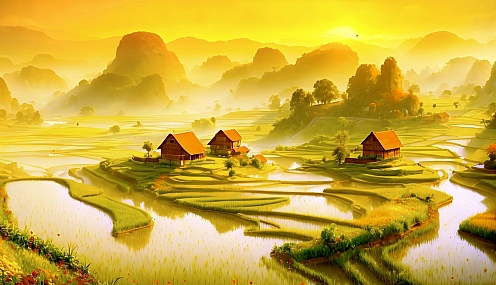שדות אורז בויטנאם