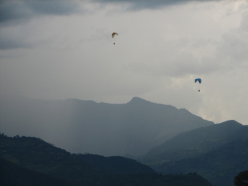 Paragliding In Layers