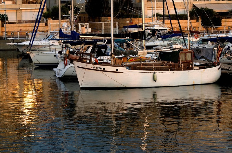 סוף היום במרינה