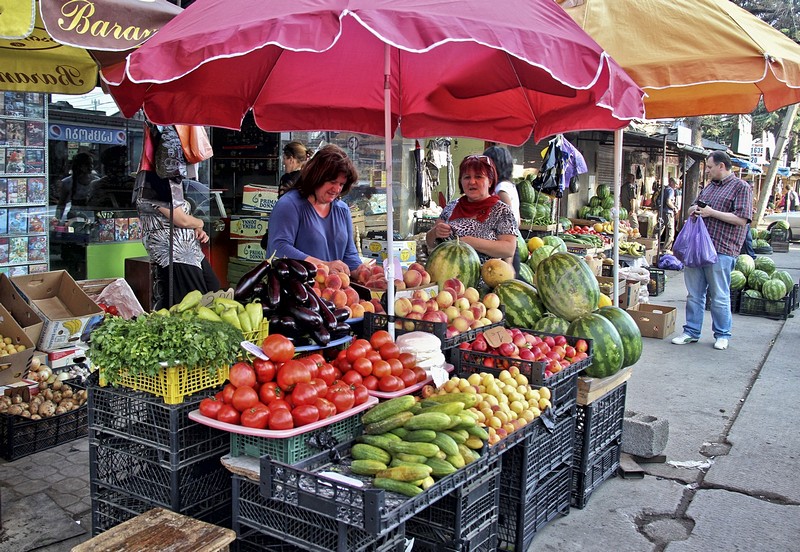 השוק בעיר אחלסטיקי