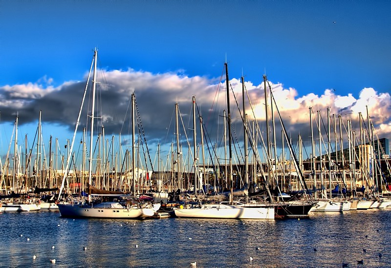 בנמל של ברצלונה