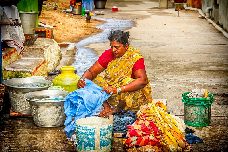יום כביסה בהודו