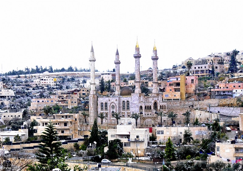 נגיעות שלג באבו גוש