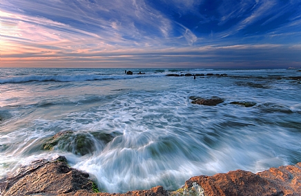 שניות לפני השקיעה