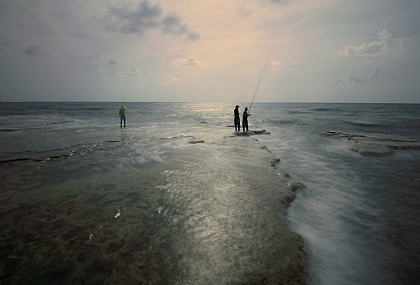 צלליות של דייגים