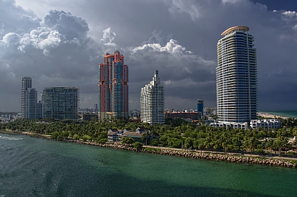 מיאמי ביום מעונן