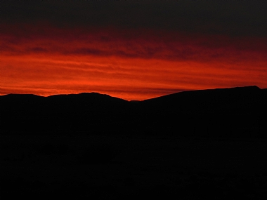 שקיעה במדבר