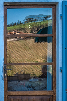 Déjeuner en Toscane | חלונות  השתקפות  נוף