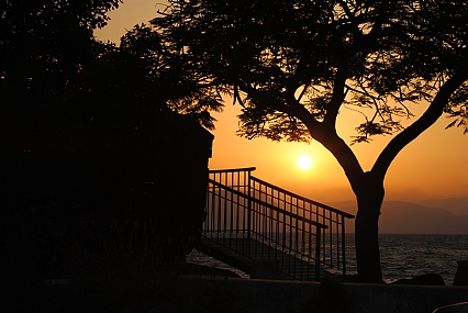 שקיעה בכנרת 