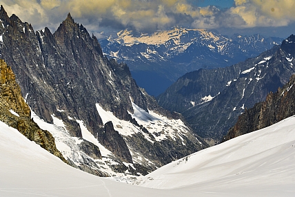 הנוף ממרומי המונט-בלן | הרים  שלג