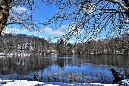 מנופי קונטיקט בשלג