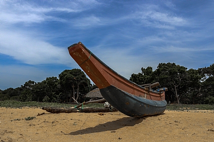 על החוף בסרילנקה