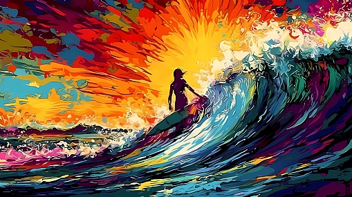 רגע מושלם על הים