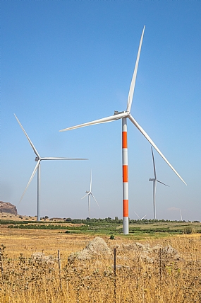 טורבינות ברמת הגולן.