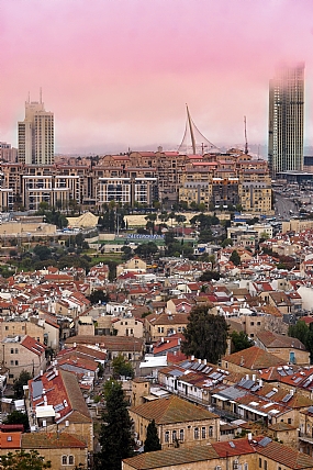 אופק ירושלמי מעורפל