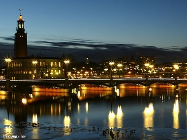 שטוקהולם בשקיעה