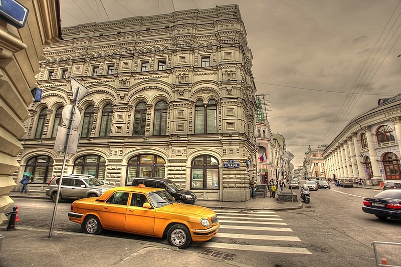 Russian yellow cab