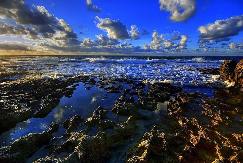 שקיעה בכחול