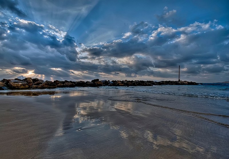 ערב על החוף