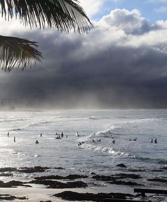 לקראת סערה.